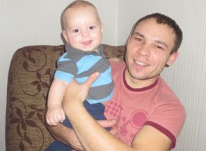 с папой)
