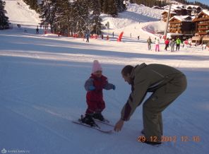 Впервые на горных лыжах