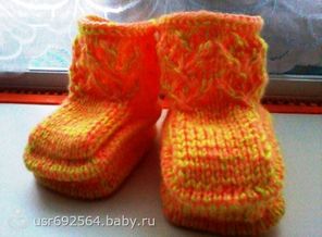 Пинетки спицами