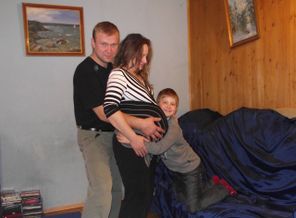 за 10 дней до родов.Мои родные.