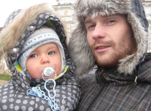 с папой в 11 мес