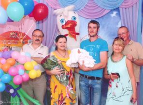 К нам заходил аист =)