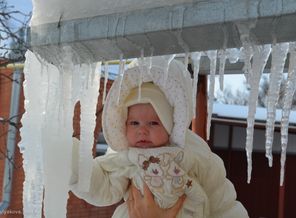 Первые сосульки.