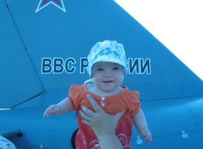 На первом в своей жизни авиашоу!