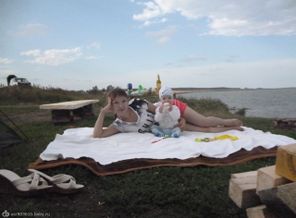 С ночевой на озеро