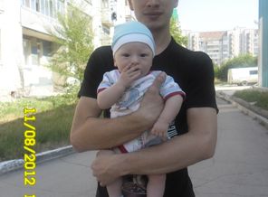 на прогулке с папочкой