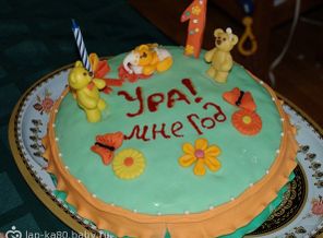 Тортик ко дню рождения дочи!