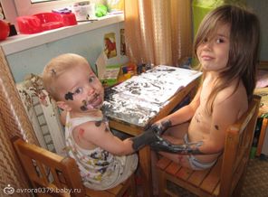 Рисовали... и носиками тоже))