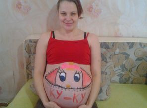 немного порисовали,животику тут 30 недель