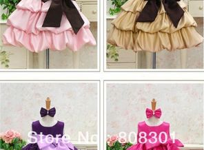 Pink-purple-yellow-girl-dress-Classic-four-color-up-to-date-Europe-and-America-baby-dress