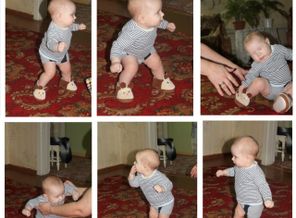Первые попытки Кирилла ходить