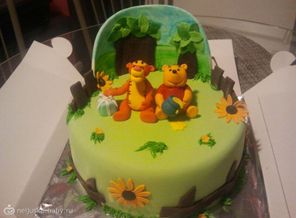 Тортик сыну на 2 года с любимыми мультяшками...